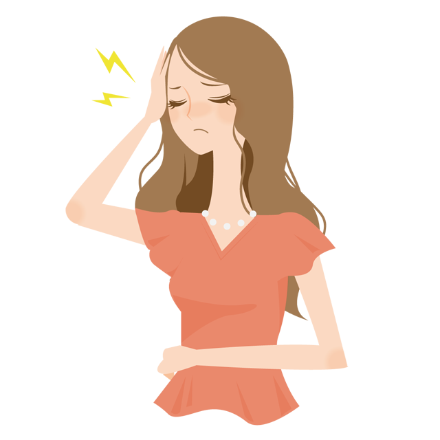 原因不明の体調不良に悩み、専門医に通院しても改善しない人のイメージイラスト